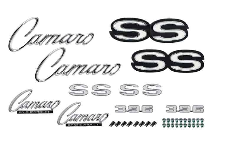 1969 Camaro Emblem Kit: 396 Super Sports - Without RS
